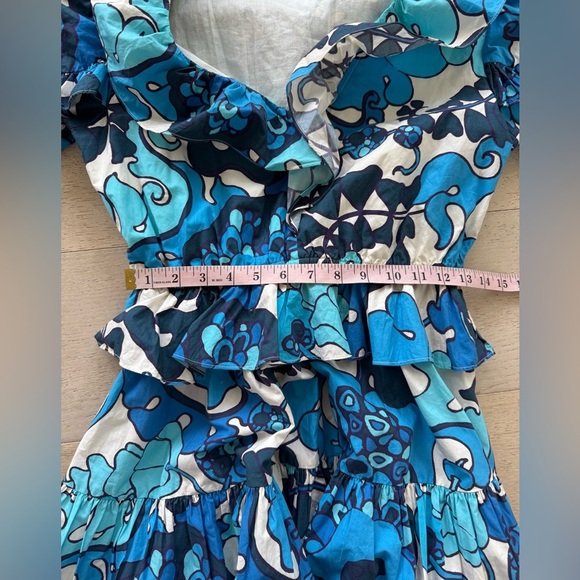 RHODE Valerie dress size M woodstock floral - Picture 8 of 12